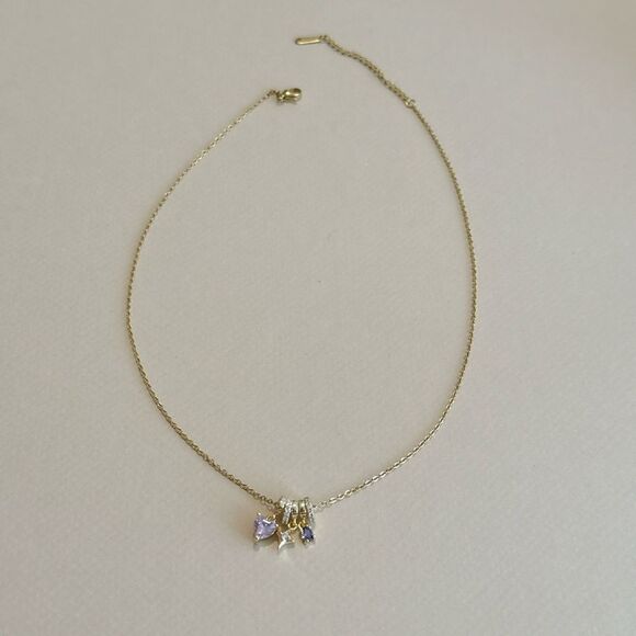 Crystal charm necklace M1111 - Picture 3 of 5